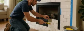 Repairing Cracked Fireplace Tiles Long Branch, Etobicoke